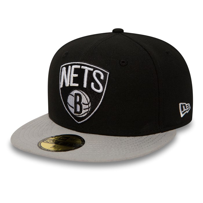 Brooklyn Nets Essential 59FIFTY Lippis Mustat - New Era Lippikset Myynti FI-078563